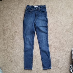 Levi's 721 high rise skinny jeans size 26
